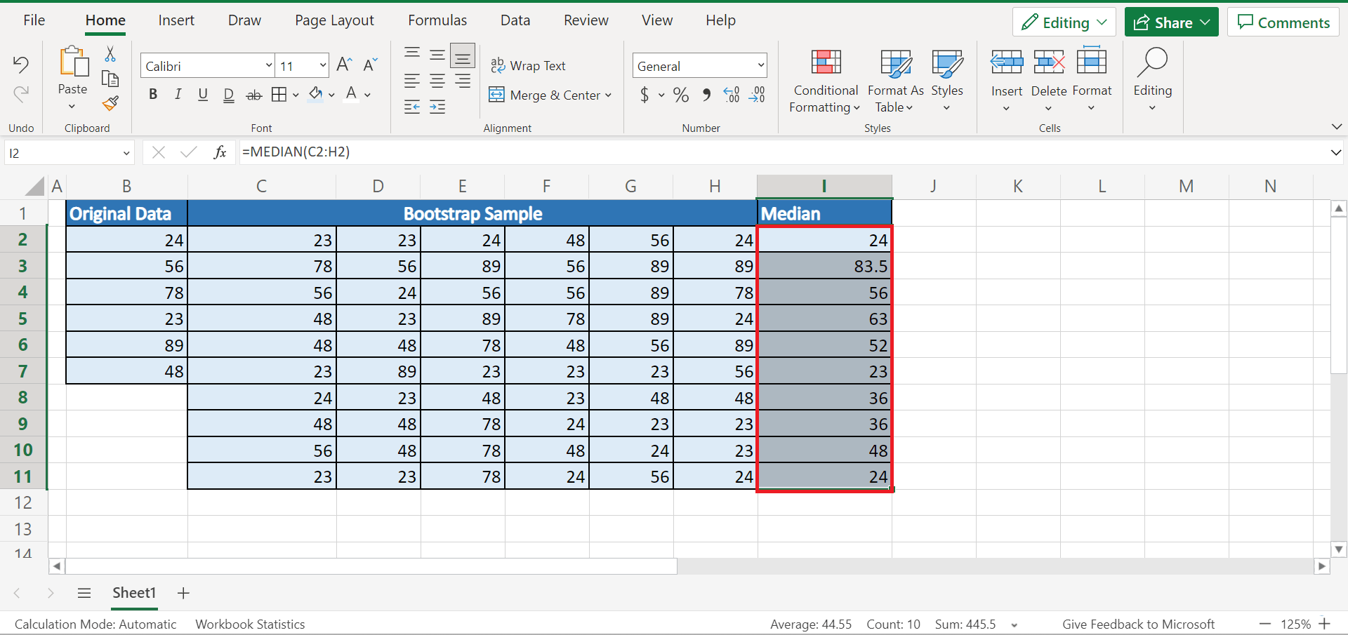 How to Perform Bootstrapping in Excel Sheetaki