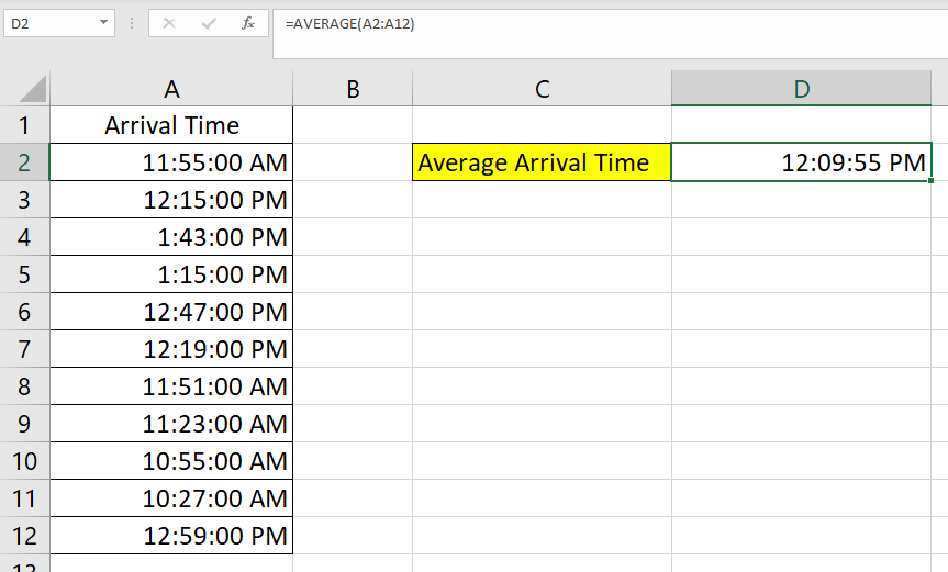 How to Calculate Average Time in Excel Sheetaki