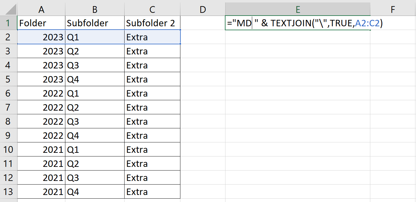 How to Create Multiple Folders at Once in Excel Sheetaki