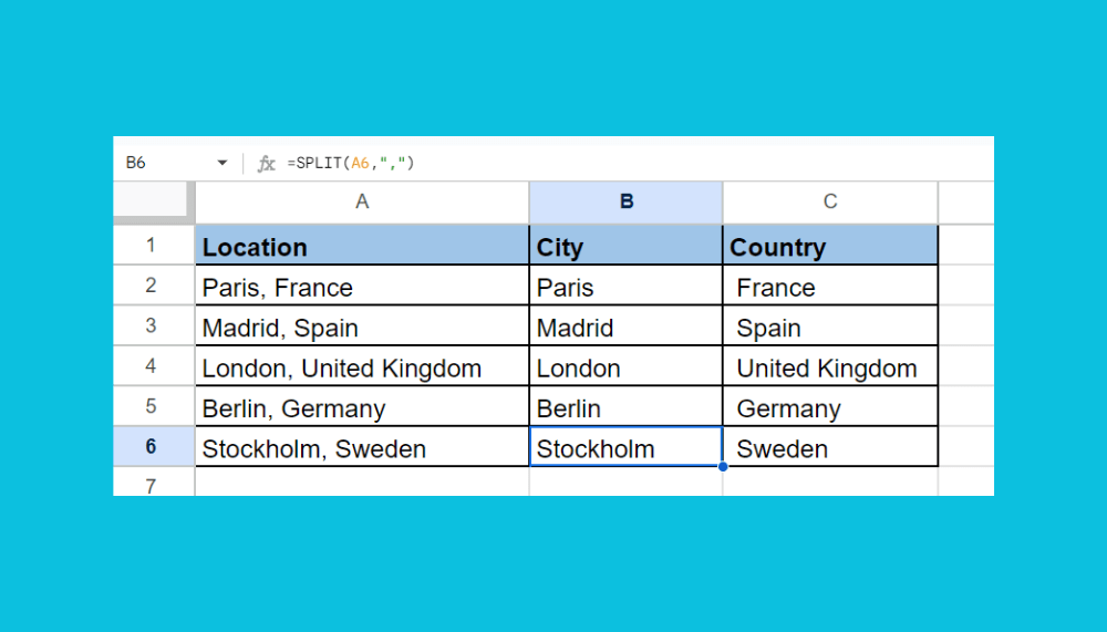 How to Separate String in Google Sheets Sheetaki