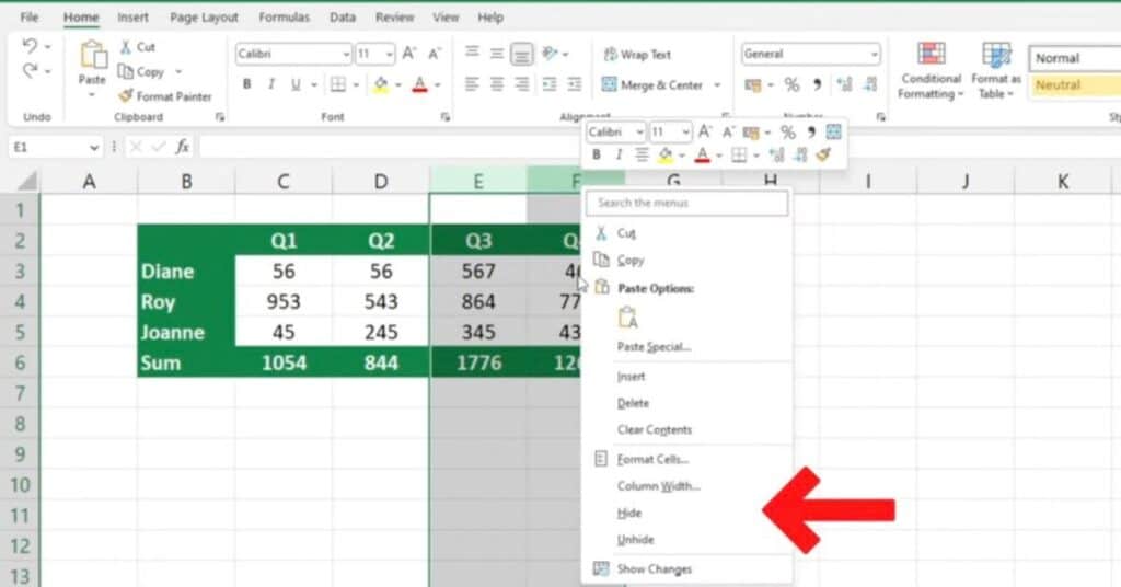 How to Hide Columns in Excel Beginner's Guide Sheet Leveller