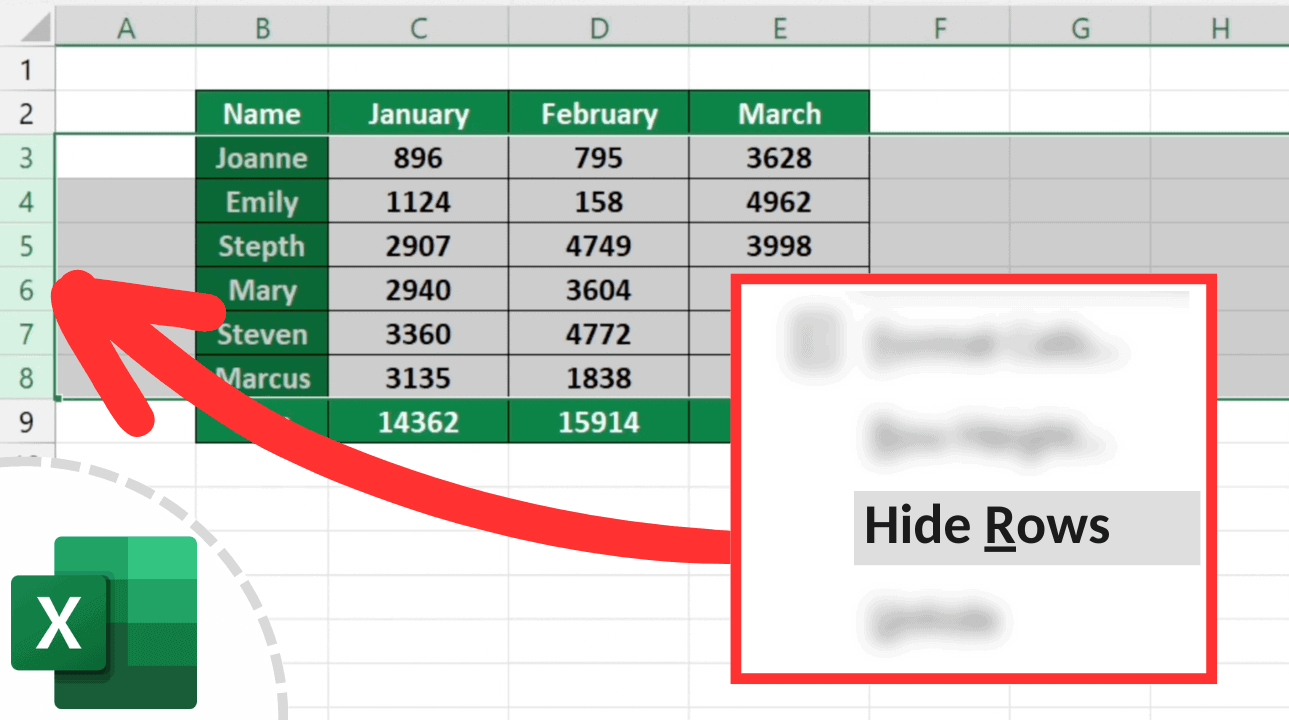 How to Hide Rows in Excel Beginner's Guide Sheet Leveller