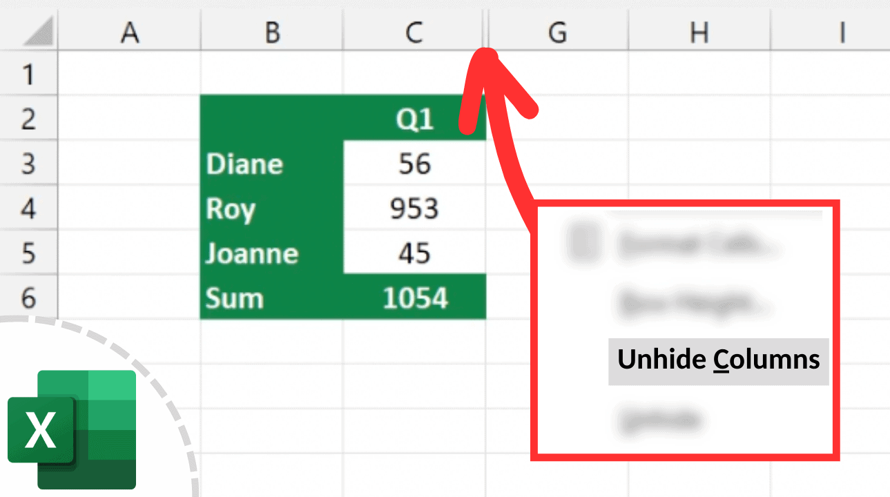 How to Unhide Columns in Excel Beginner's Guide