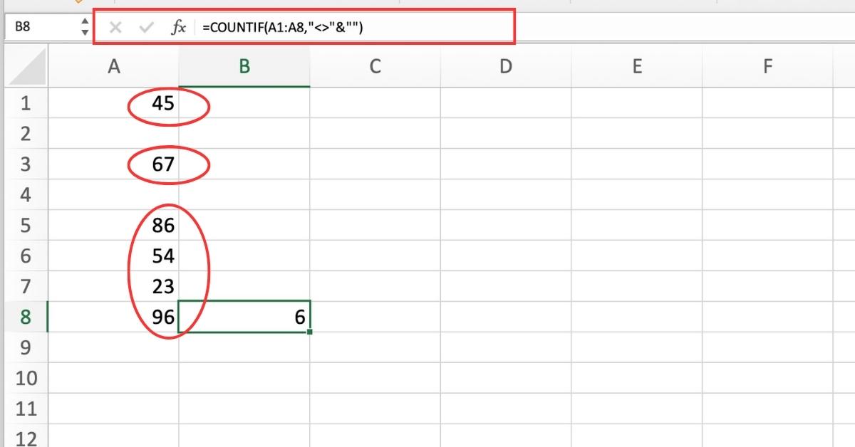 How to Count Blank (Empty) Cells using COUNTIF in Excel