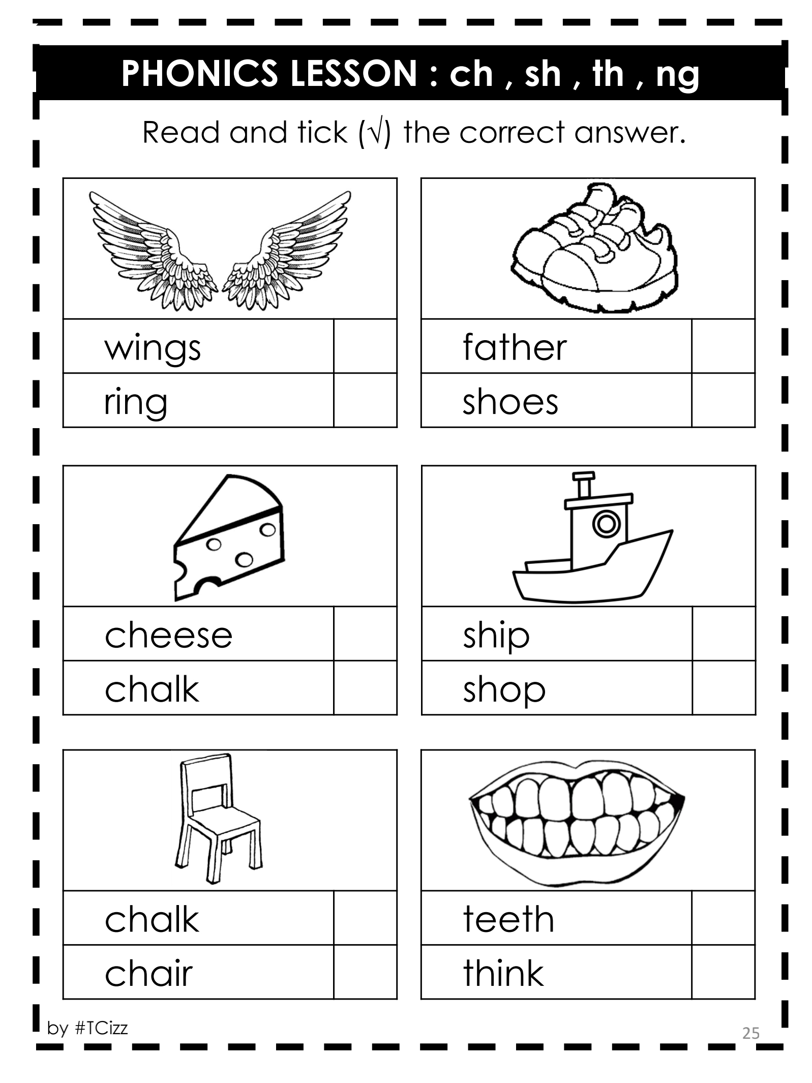 Year 1 phonics booklet Sheets