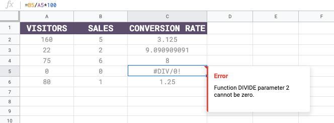 How To Use IF / IFERROR in Google Sheets (+ Examples)