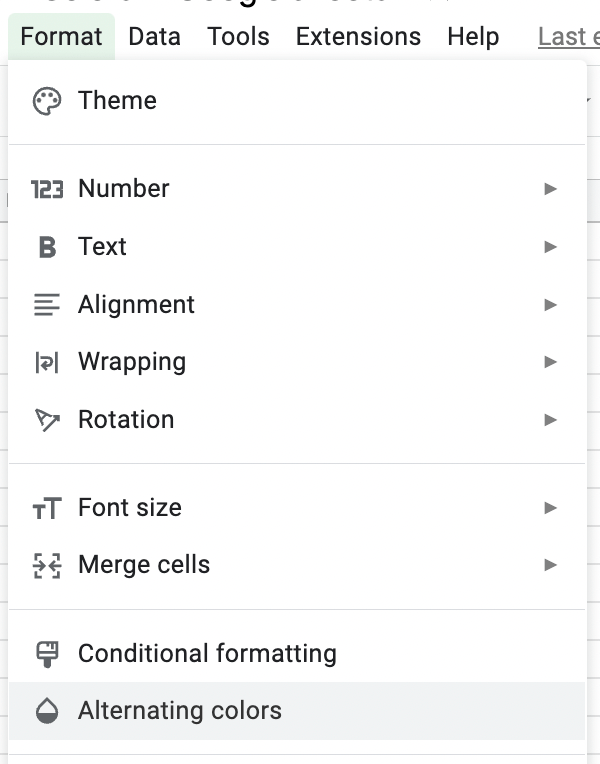How To Alternate Row Colors in Google Sheets Sheets for Marketers