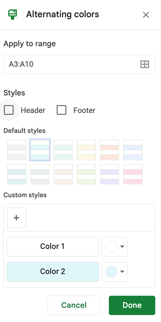 How To Alternate Row Colors in Google Sheets Sheets for Marketers
