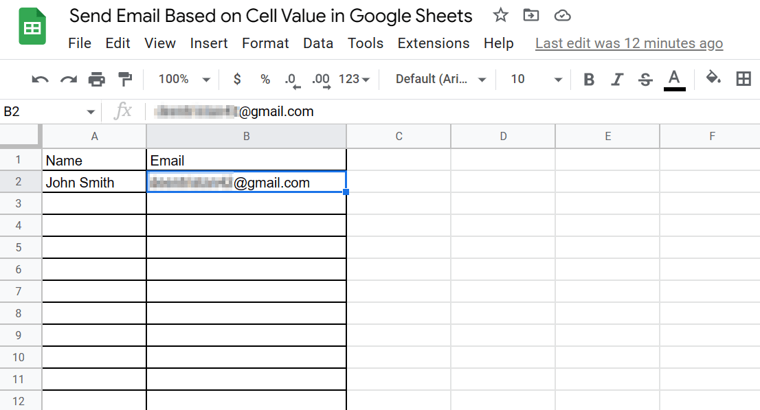 How To Send Email Based On Cell Value in Google Sheets Sheets for