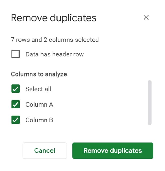 UNIQUE Function Google Sheets Sheets Help