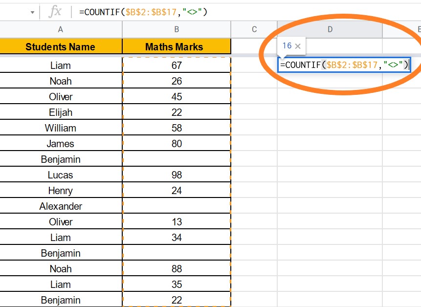 How to use COUNTIF Function in Google Sheets If Cell Contains Text, Non Blank Cells Google