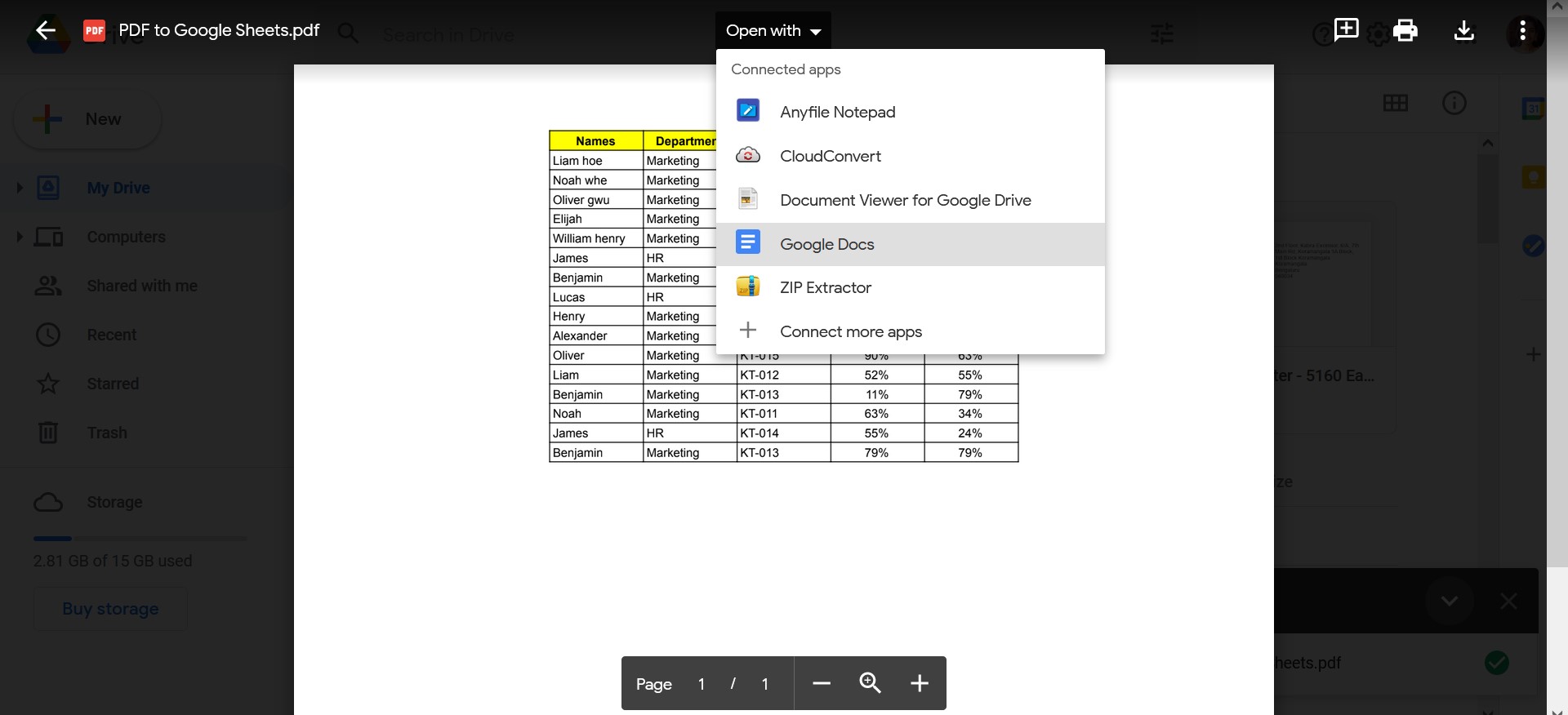 How to Convert PDF to Google Sheets Free Online Conversion Google