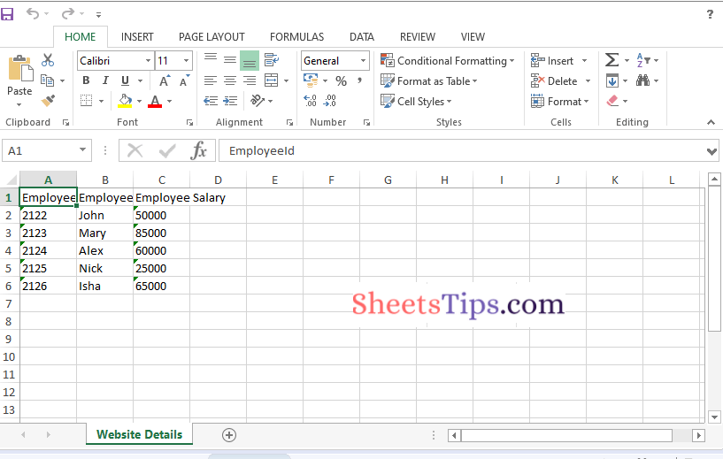 How to Write Data into Excel Sheet using Java? Google Sheets Tips