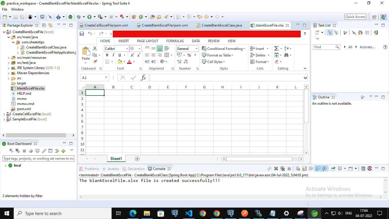 Java Program to Create blank Excel Sheet Google Sheets Tips