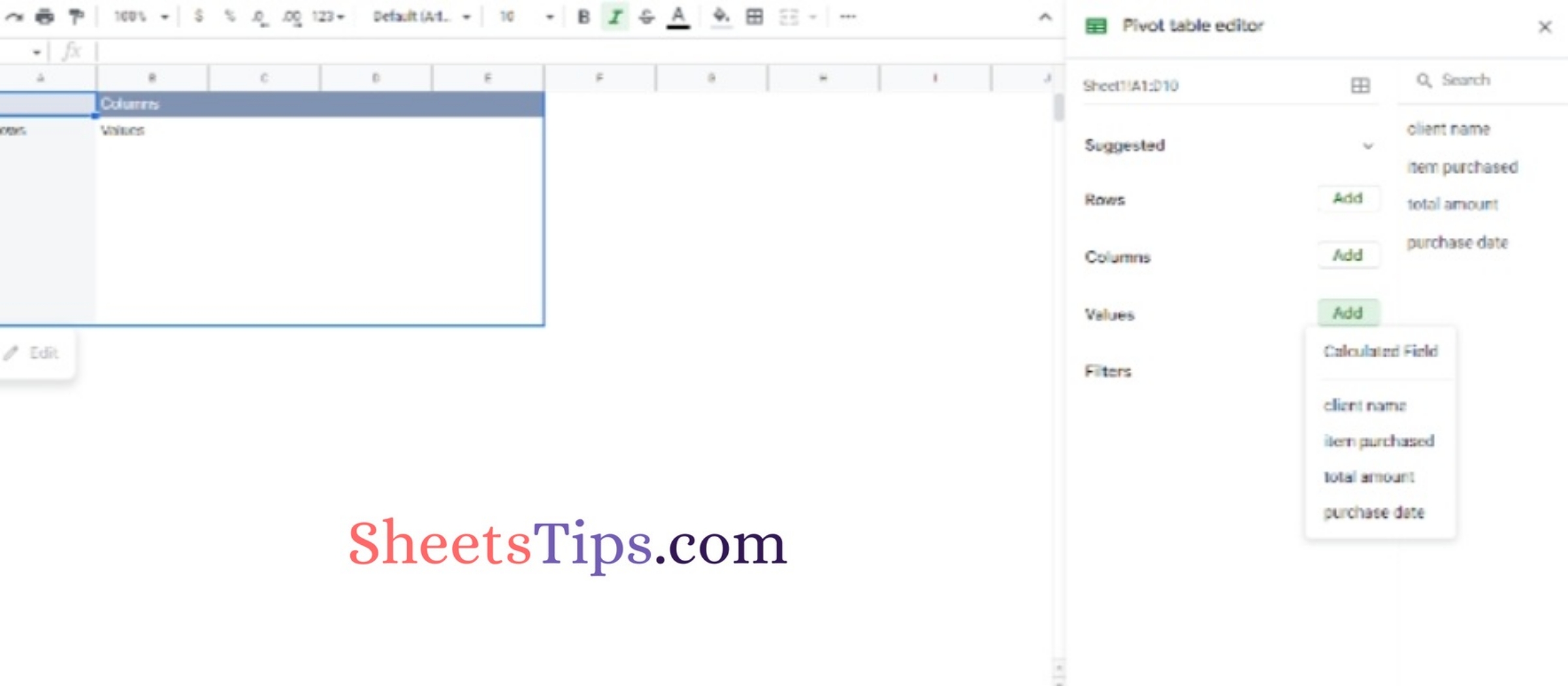 How to use Pivot Tables in Google Sheets Detailed Guide on Pivot