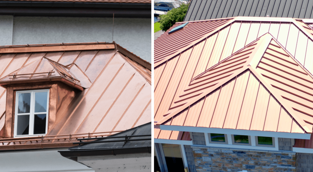 Copper Metal Roofing Actual Copper vs. Copper Color Paint System