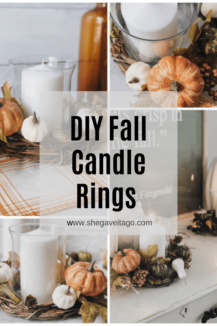 DIY Fall Candle Rings She Gave It A Go