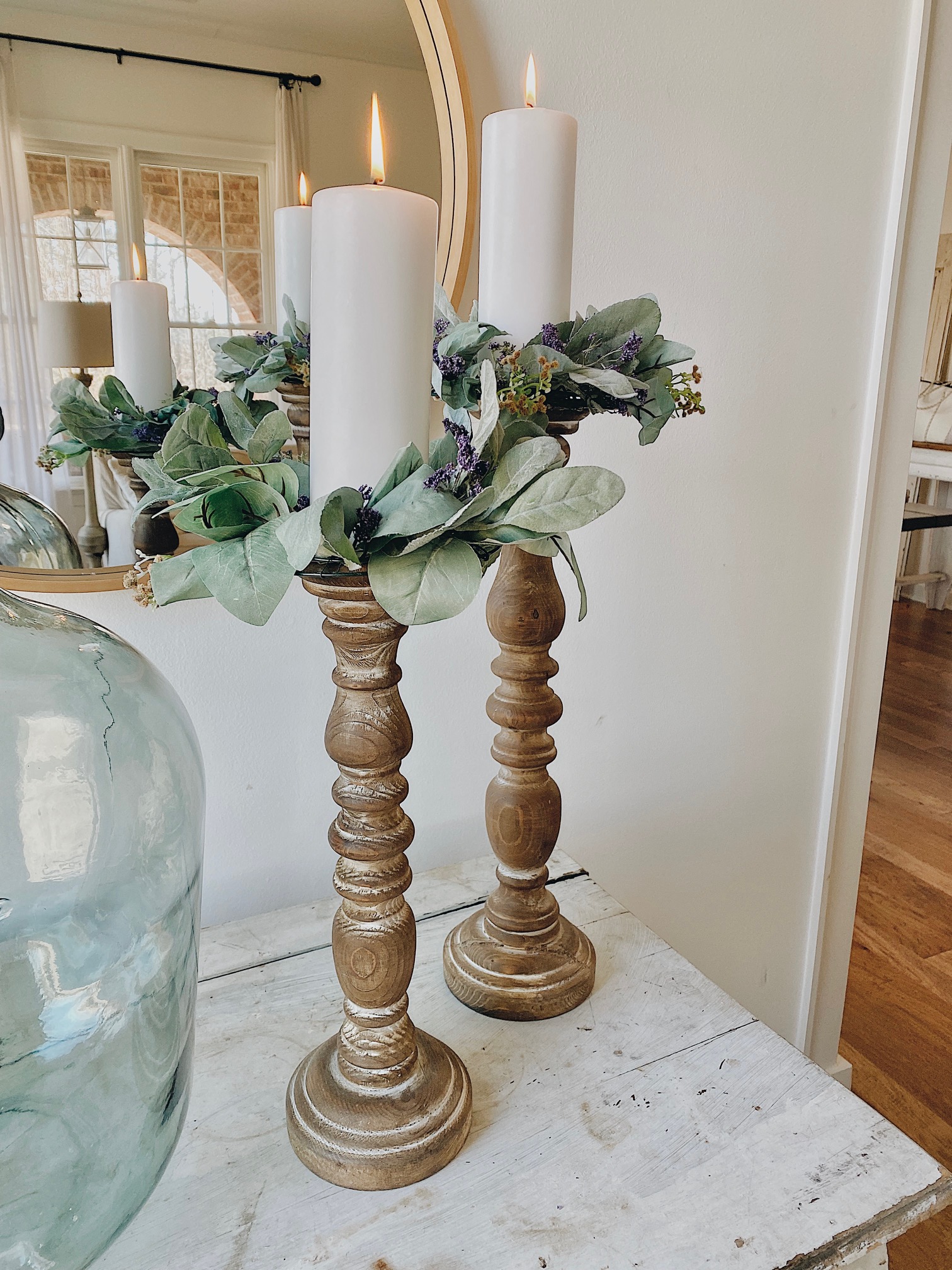 DIY Spring Floral Candle Ring Home She Gave It A Go