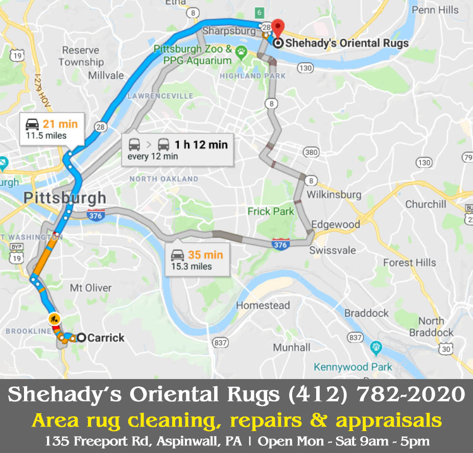 Area Rug Cleaning Carrick Pittsburgh Oriental Rug Repair