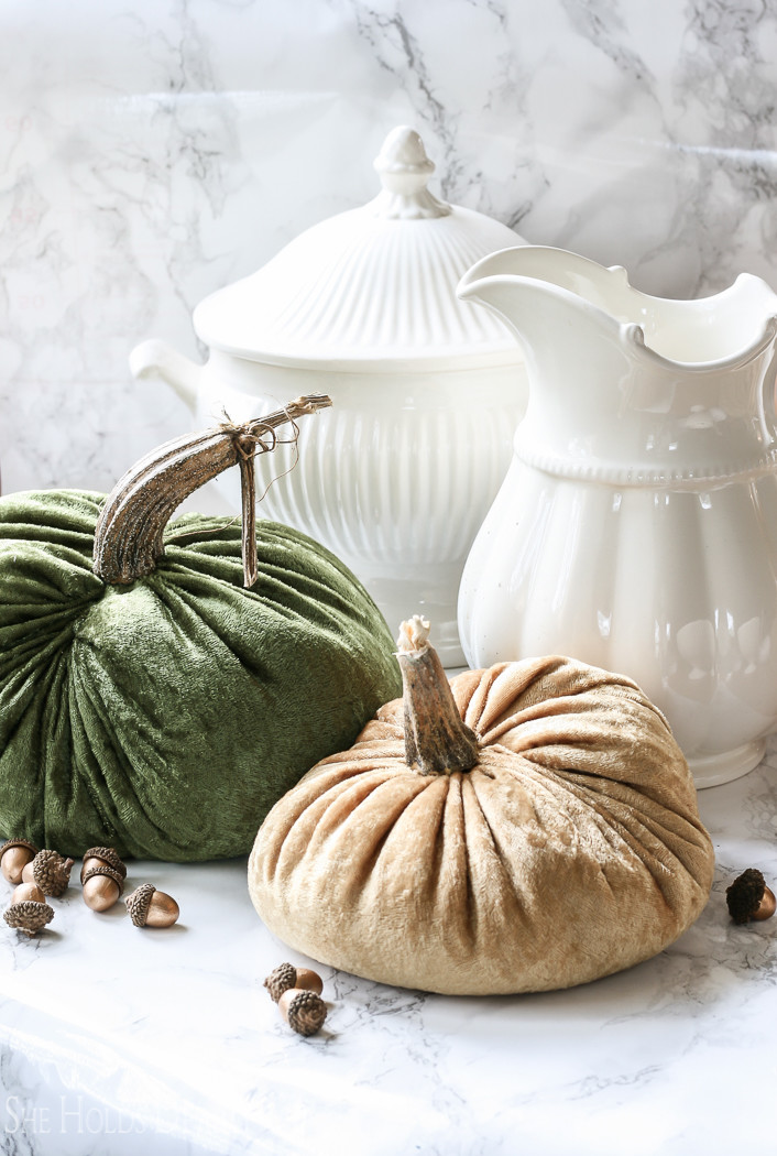 How to Make Velvet Pumpkins She Holds Dearly