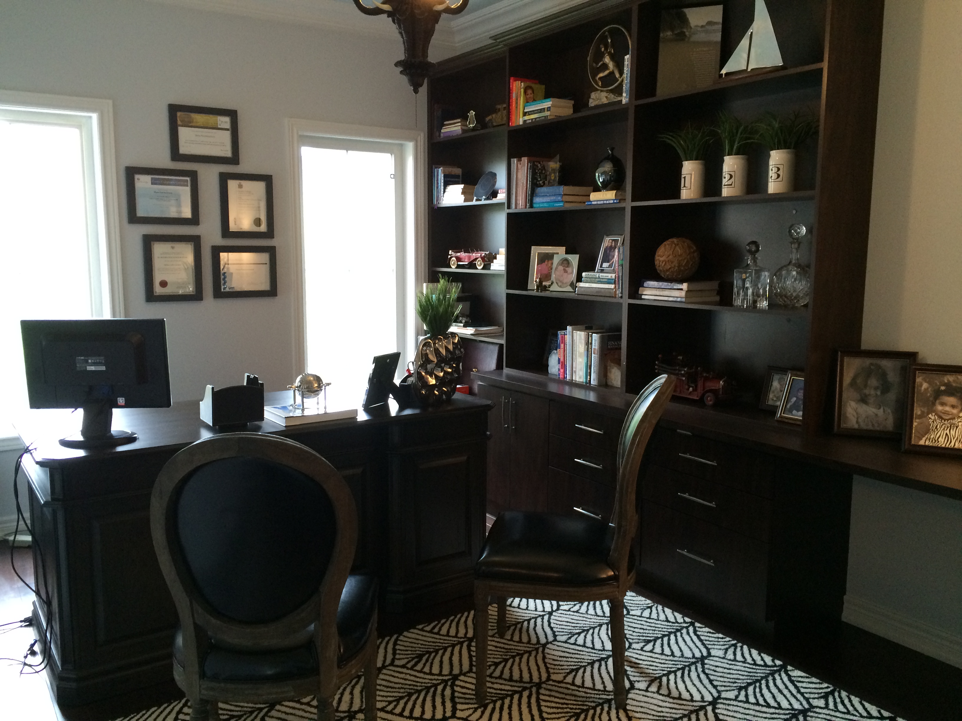 Black & White Office SheilaSingerDesign