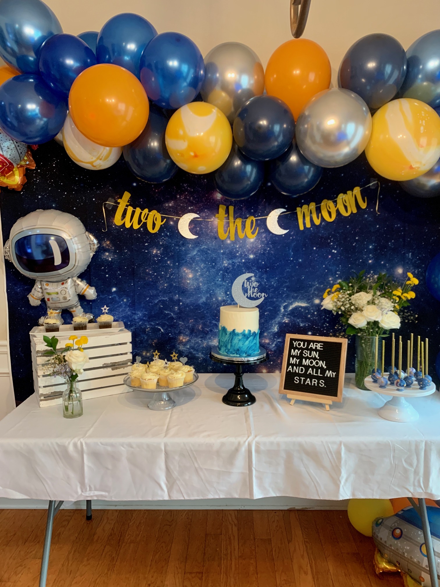 Two the Moon birthday theme for second birthday party