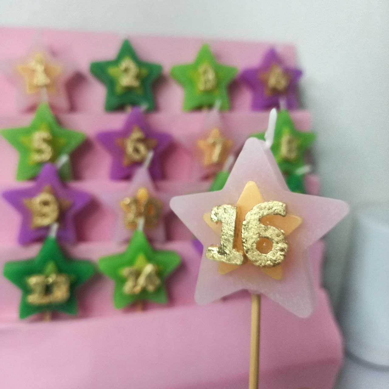 Sweet 16 Wishes Candles dulces 16 deseos velas