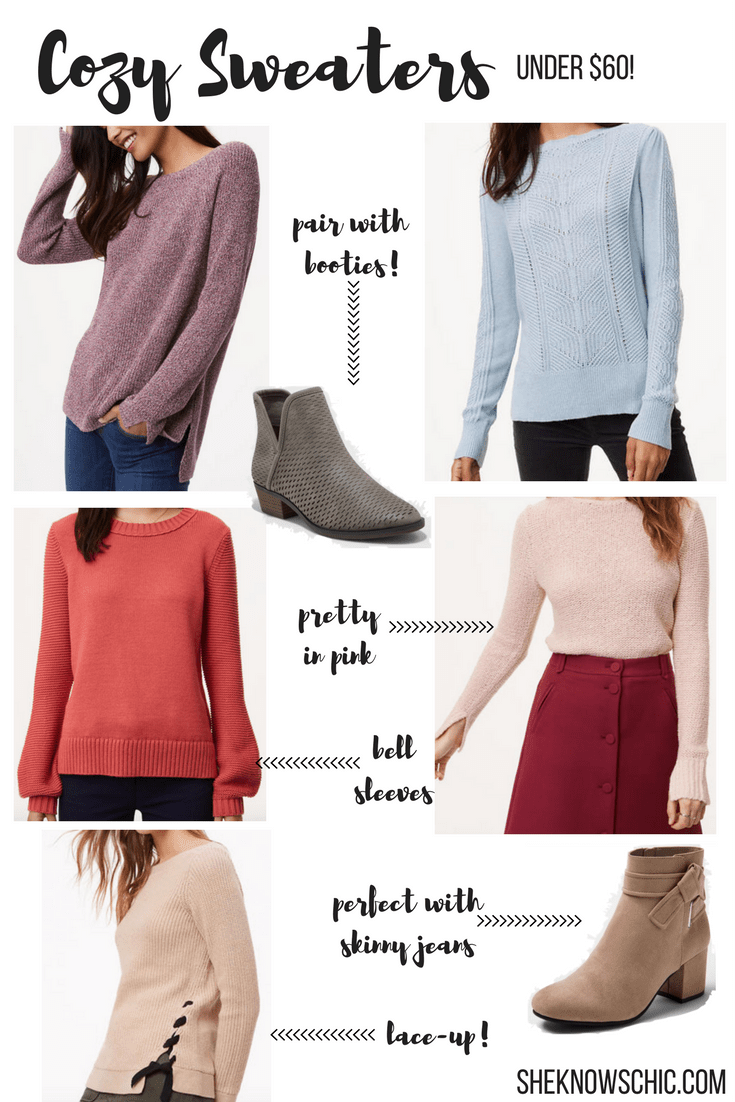 Cozy Sweaters Under 60 She Knows Chic