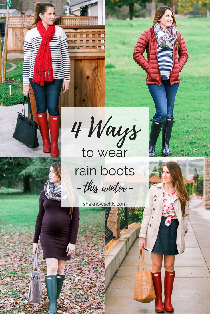 4 Ways to Wear Rain Boots This Winter She Knows Chic