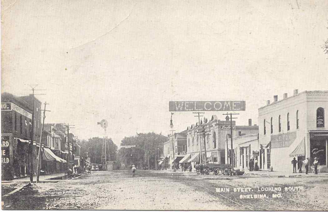 Main Street looking south Shelbina, MO