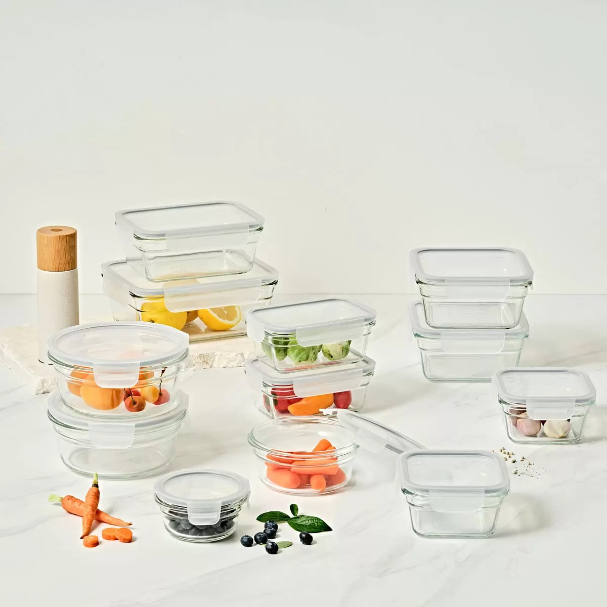 Glasslock Food Storage Set, 26 Piece Shelen Home Essentials