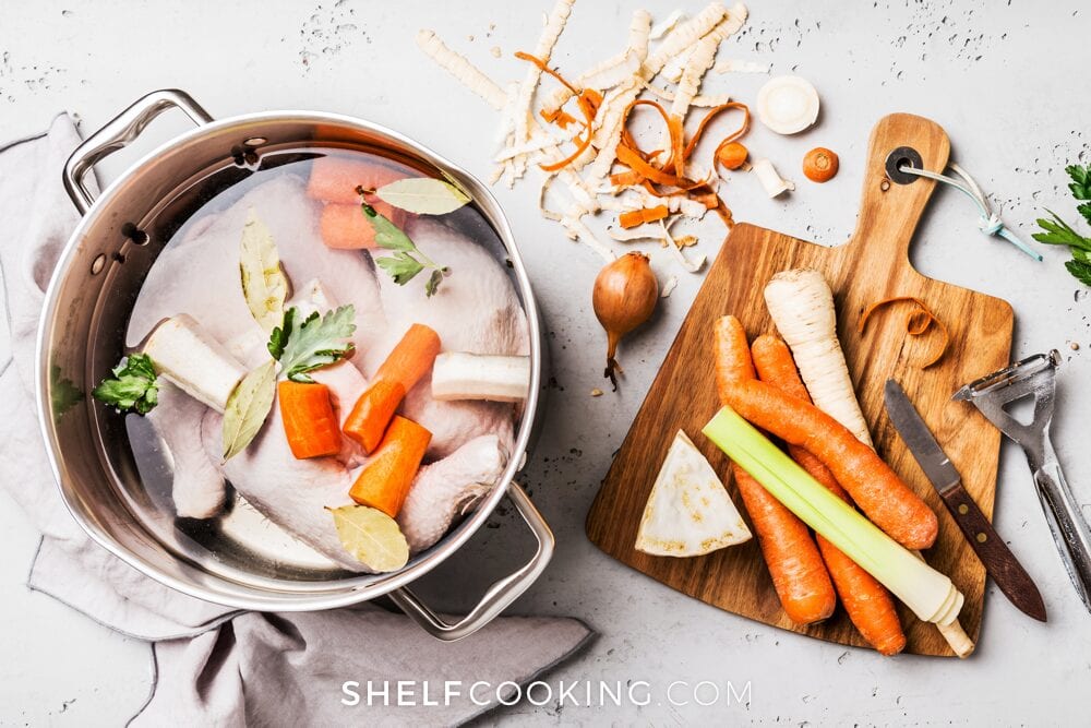 Chicken Broth Substitute Overnight Crockpot Recipe! Shelf Cooking