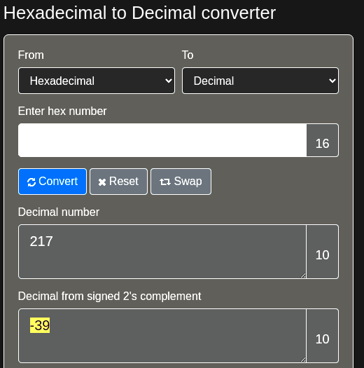 Hex To Ascii Converter Rapidtables