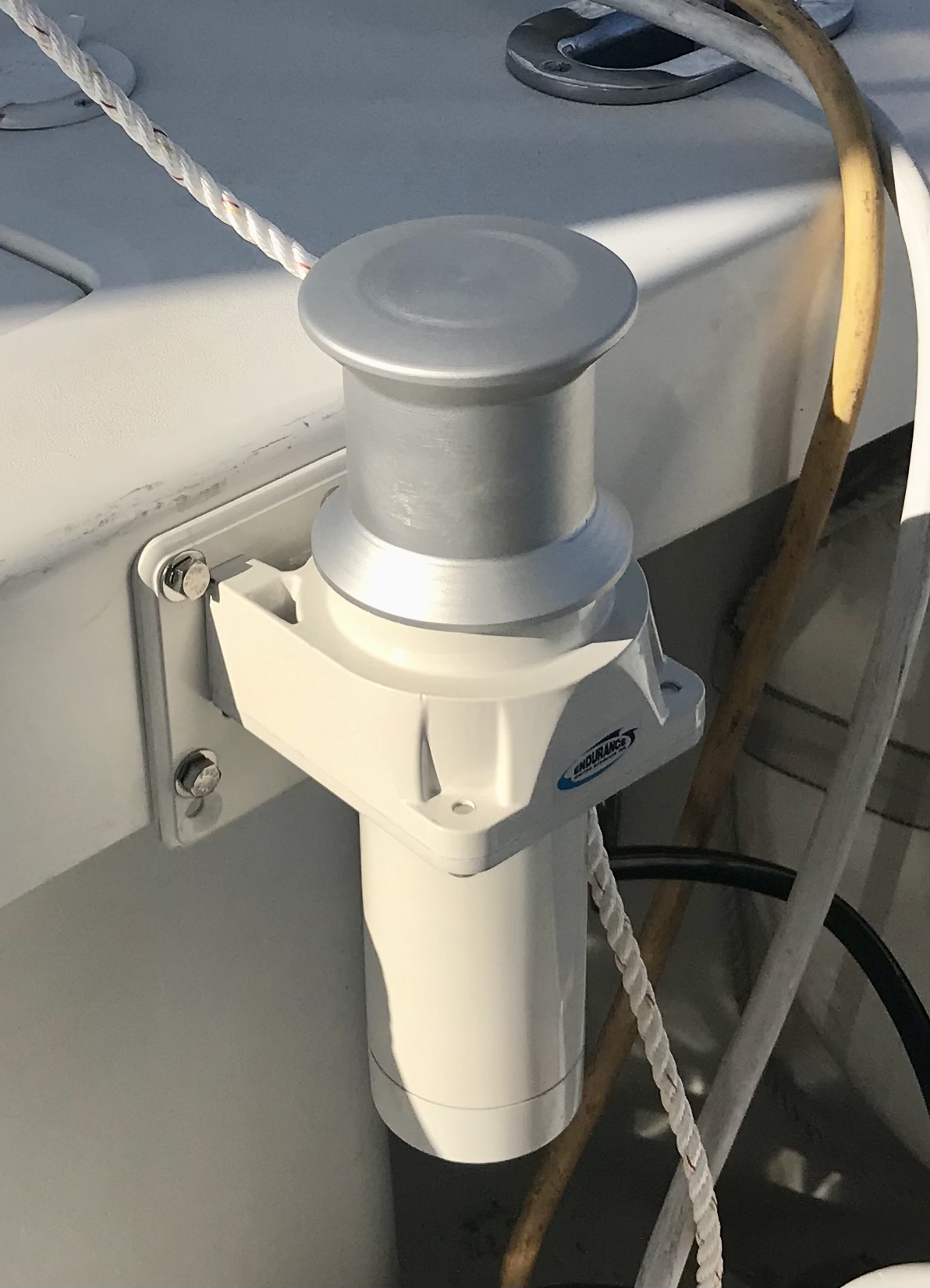 Endurance Marine Capstan Winch installed today! Shellerina's Blog