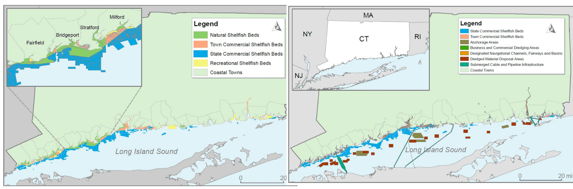 Shellfish Maps Connecticut's Marine Shellfish