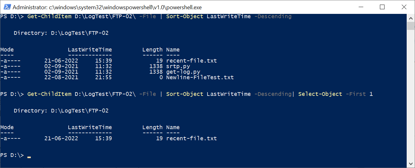 PowerShell Get the Last Modified File in the Directory ShellGeek