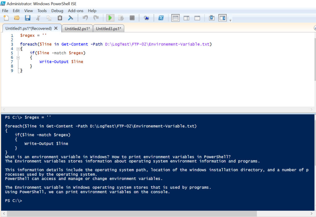 Read File Line by Line in PowerShell ShellGeek