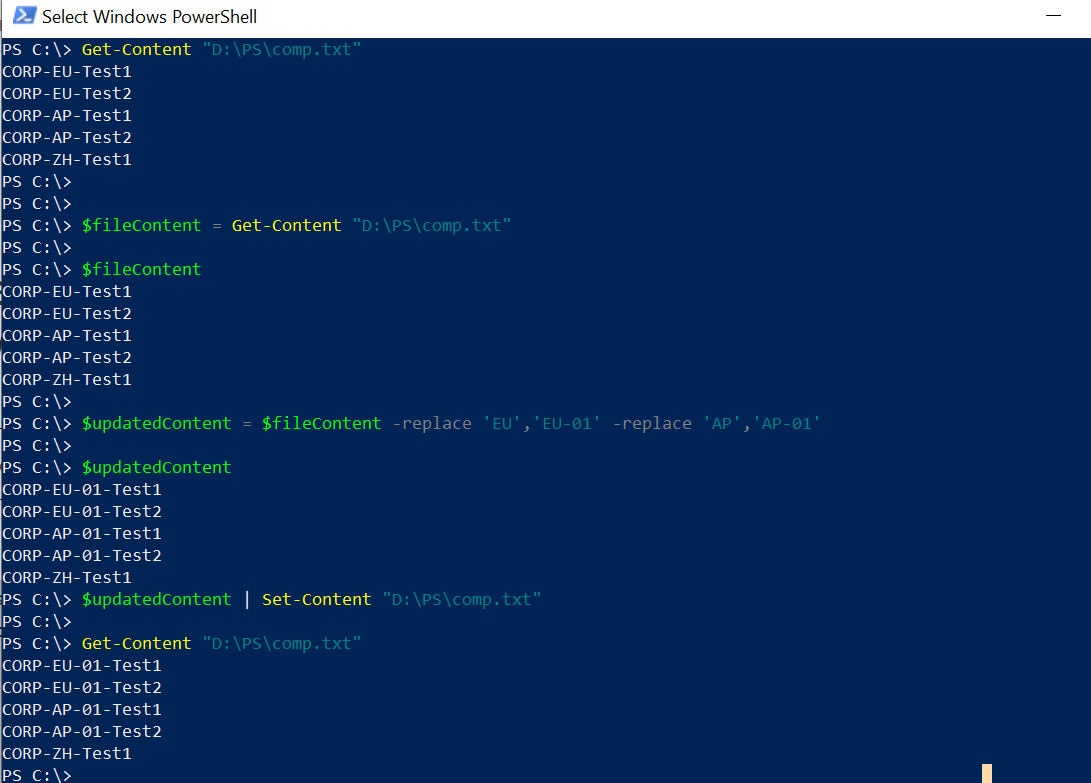 PowerShell Replace Multiple Characters in String ShellGeek