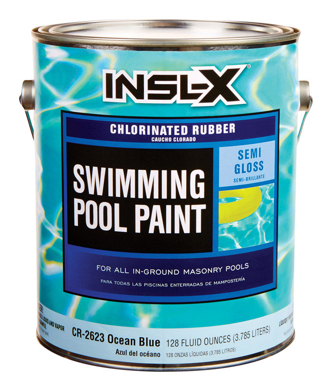 InslX Swimming Pool Paint Rubber Based Indoor/Outdoor SemiGloss Ocean