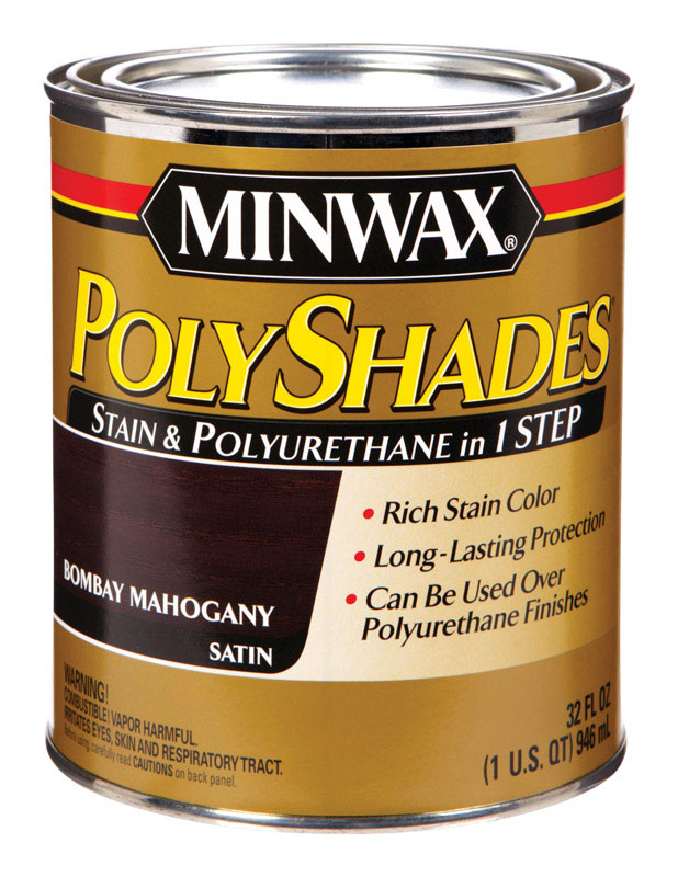 Minwax PolyShades Transparent Polyurethane Polyurethane Stain Bombay
