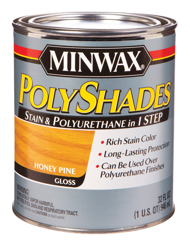 Minwax PolyShades Transparent Polyurethane Polyurethane Stain Honey