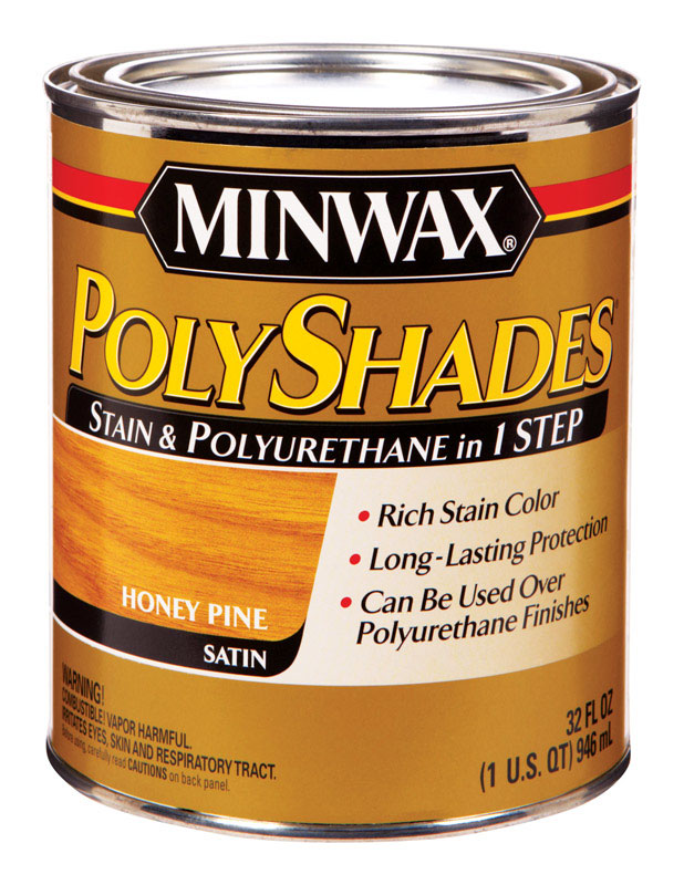 Minwax PolyShades Transparent Polyurethane Polyurethane Stain Honey