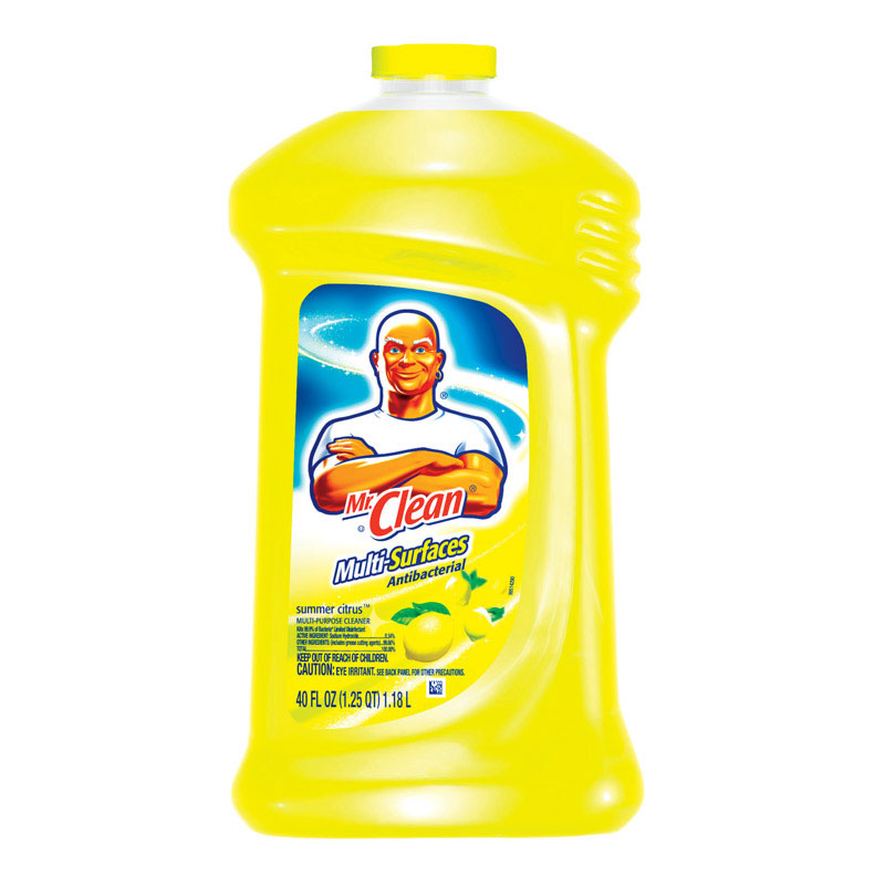 Mr. Clean Summer Citrus Scent All Purpose Cleaner 40 oz. Liquid For