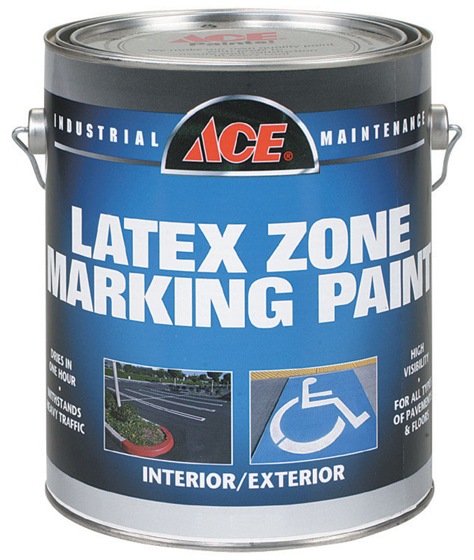 Ace Interior/Exterior Latex Traffic Marking Paint Yellow 1 gal. 