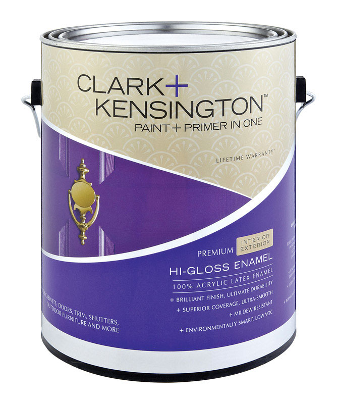 Clark+Kensington HiGloss Ultra White Interior/Exterior Acrylic Latex
