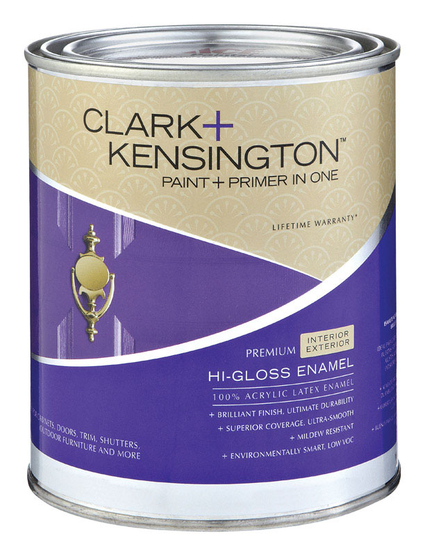 Clark+Kensington HiGloss Ultra White Interior/Exterior Acrylic Latex