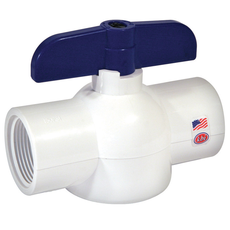 KBI King Brothers Ball Valve 3/4 in. FPT x 3/4 in. Dia. FPT PVC Economy