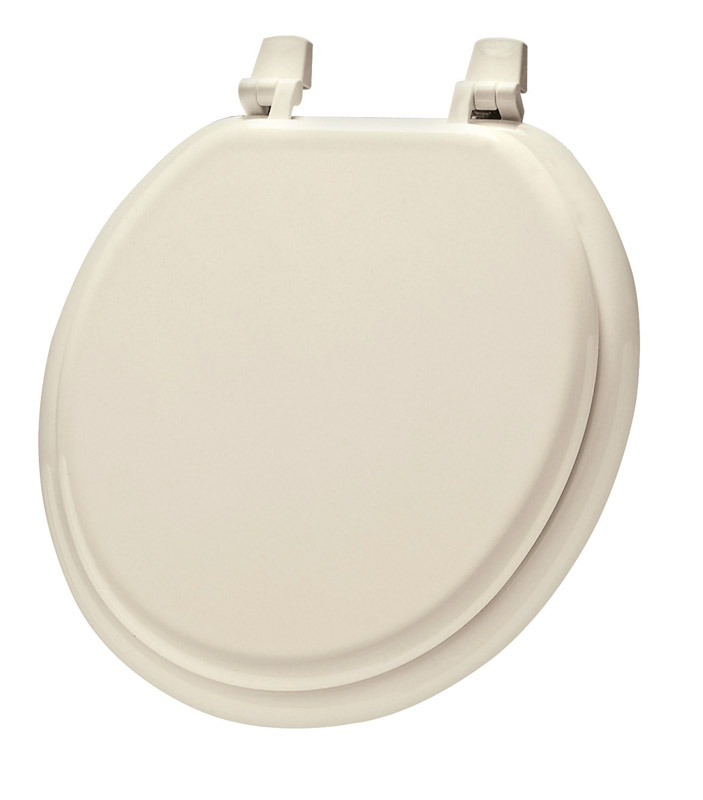 Mayfair Wood Toilet Seat Round Bone VSHE4263315,