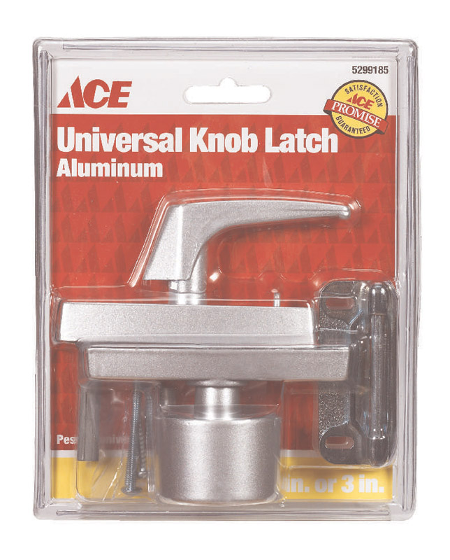 Ace Aluminum Universal Knob Latch 1 pk VSHE5299185, 013815304