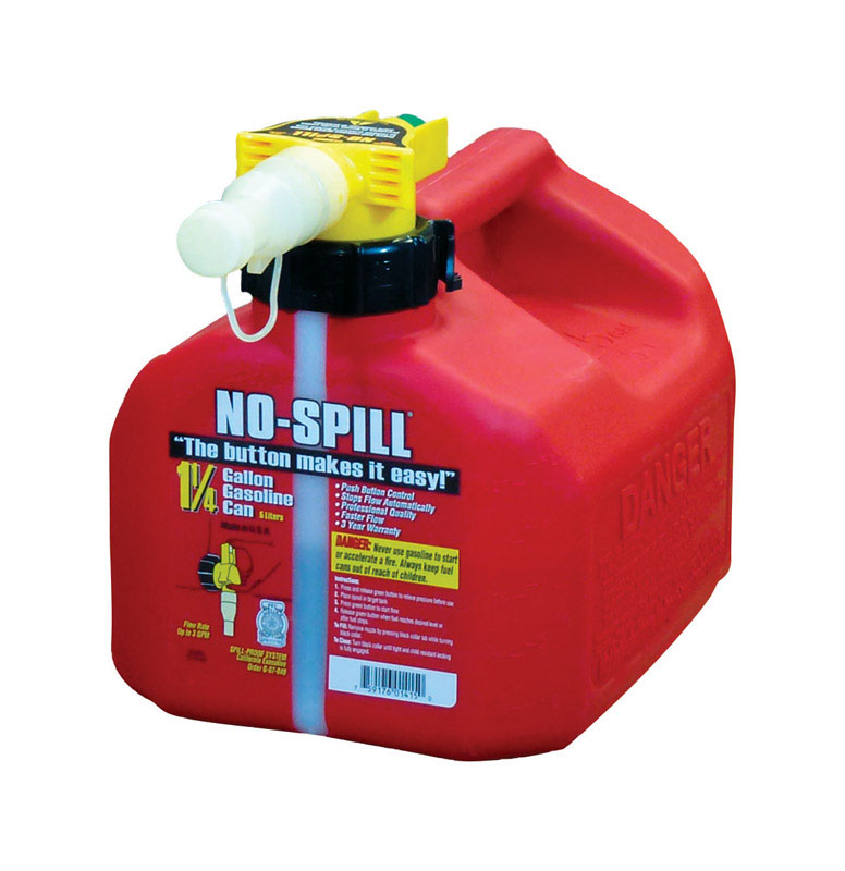 No Spill Plastic Gas Can 1.25 gal. VSHE7234313, 1415